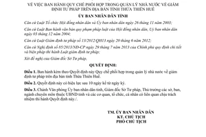 Quyết định 61/2013/QĐ-UBND Quy chế phối hợp quản lý giám định tư pháp Thừa Thiên Huế