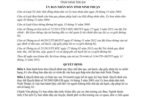 Quyết định 87/2013/QĐ-UBND Quy chế đào tạo sát hạch cấp giấy phép lái xe môtô hạng A1 Ninh Thuận