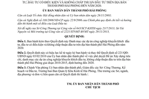 Quyết định 2523/QĐ-UBND 2013 dự án công nghiệp khuyến khích đầu tư Hải Phòng 2020