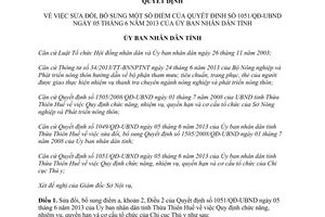 Quyết định 2798/QĐ-UBND 2013 sửa đổi Quyết định 1051/QĐ-UBND Thừa Thiên Huế