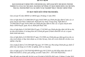 Quyết định 4569/2013/QĐ-UBND tiêu chí đánh giá xếp loại hoàn thành nhiệm vụ Thanh Hóa