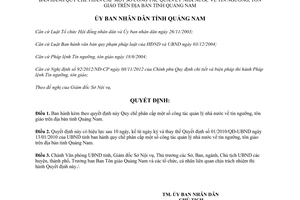 Quyết định 33/2013/QĐ-UBND quản lý nhà nước về tín ngưỡng tôn giáo Quảng Nam