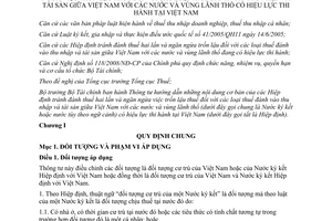 Thông tư 205/2013/TT-BTC hướng dẫn Hiệp định tránh đánh thuế hai lần Việt Nam với các nước