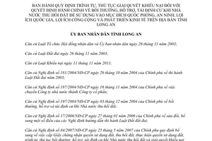 Quyết định 66/2013/QĐ-UBND giải quyết khiếu nại quyết định bồi thường hỗ trợ tái định cư Long An