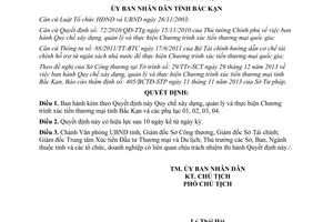 Quyết định số 2380/2013/QĐ-UBND Chương trình xúc tiến thương mại Bắc Kạn năm 2013