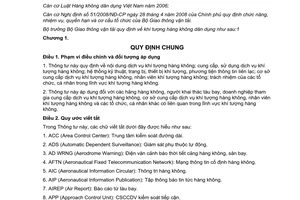 Văn bản hợp nhất 27/VBHN-BGTVT năm 2013 khí tượng hàng không dân dụng