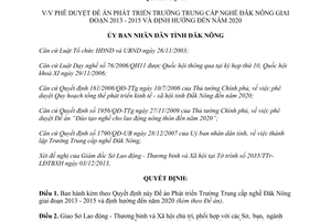 Quyết định 2288/QĐ-UBND năm 2013 Đề án Phát triển Trung cấp nghề giai đoạn 2013 2015 Đăk Nông
