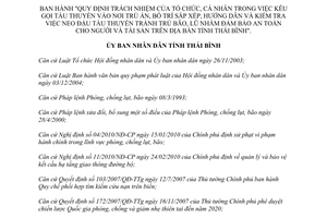 Quyết định 22/2013/QĐ-UBND kêu gọi tàu thuyền vào nơi trú ẩn kiểm tra neo đậu tránh trú bão Thái Bình