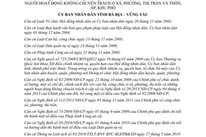 Quyết định 53/2013/QĐ-UBND thẩm quyền quản lý cán bộ công chức xã phường thị trấn Bà Rịa Vũng Tàu