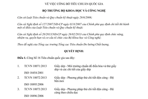 Quyết định 4097/QĐ-BKHCN 2013 Tiêu chuẩn quốc gia Bộ Khoa học Công nghệ