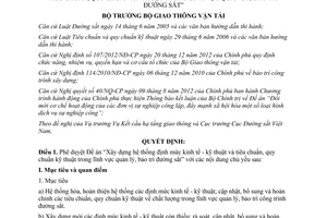 Quyết định 4368/QĐ-BGTVT năm 2013 Xây dựng hệ thống định mức kinh tế kỹ thuật đường sắt