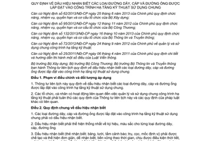 Thông tư liên tịch 21/2013/TTLT-BXD-BCT-BTTTT dấu hiệu nhận biết dây cáp công trình kỹ thuật