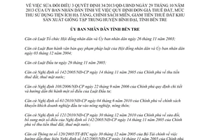 Quyết định 46/2013/QĐ-UBND sửa đổi 34/2013/QĐ-UBND chính sách thuê đất thu sử dụng hạ tầng Bến Tre