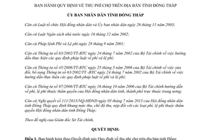 Quyết định 48/2013/QĐ-UBND thu phí chợ Đồng Tháp