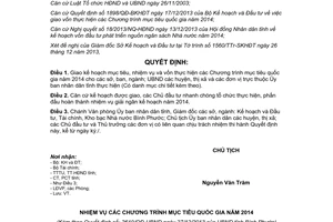 Quyết định 2619/QĐ-UBND 2013 giao kế hoạch vốn Chương trình mục tiêu quốc gia 2014 Bình Phước