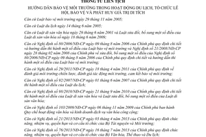 Thông tư liên tịch 19/2013/TTLT-BVHTTDL-BTNMT hướng dẫn bảo vệ môi trường hoạt động du lịch