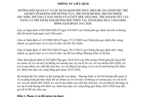 Thông tư liên tịch 213/2013/TTLT/BTC-BLĐTBXH quản lý sử dụng kinh phí chăm sóc trẻ em 2013 2020