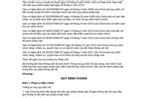 Thông tư 58/2013/TT-BGTVT xây dựng ban hành hợp nhất văn bản pháp luật thủ tục hành chính giao thông