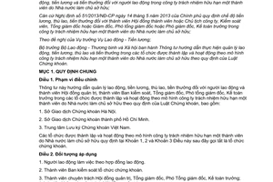 Thông tư 43/2013/TT-BLĐTBXH quản lý lao động tiền lương công ty TNHH Nhà nước sở hữu