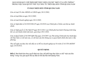 Quyết định 3766/QĐ-UBND năm 2013 cơ chế một cửa liên thông giải quyết thủ tục đầu tư Quảng Nam