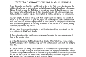 Chỉ thị 23/2013/CT-UBND tăng cường công tác thi hành án dân sự hành chính Hà Tĩnh