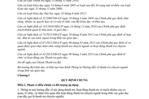 Thông tư 39/2013/TT-BGDĐT hướng dẫn thanh tra chuyên ngành trong lĩnh vực giáo dục