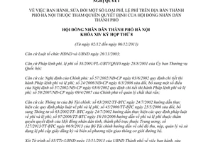 Nghị quyết 26/2013/NQ-HĐND sửa đổi phí lệ phí thẩm quyền Hội đồng nhân dân Hà Nội