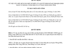 Quyết định 2650/QĐ-UBND năm 2013 sửa đổi Quyết định 682 Thừa Thiên Huế