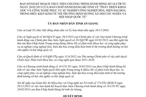 Quyết định 2532/QĐ-UBND năm 2013 Kế hoạch phát triển khoa học công nghệ An Giang