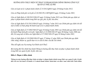 Thông tư 186/2013/TT-BTC Hướng dẫn xử phạt vi phạm hành chính phí lệ phí