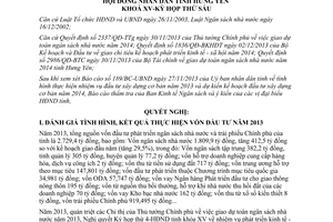 Nghị quyết 15/2013/NQ-HĐND nhiệm vụ đầu tư xây dựng cơ bản 2014  Hưng Yên