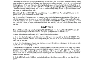 Nghị quyết 133/2013/NQ-HĐND phân bổ kế hoạch vốn đầu tư phát triển 2014 ngân sách Đồng Tháp