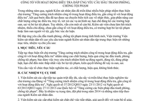 Chỉ thị 06/CT-VKSTC năm 2013 Tăng cường công tố trong điều tra đấu tranh phòng chống tội phạm