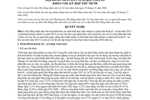 Nghị quyết 59/2013/NQ-HĐND nhiệm vụ phát triển kinh tế xã hội năm 2014 tỉnh Kiên Giang