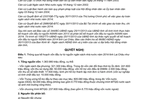 Nghị quyết 87/2013/NQ-HĐND Kế hoạch vốn đầu tư từ nguồn ngân sách nhà nước 2014 Lai Châu