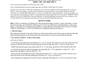 quyết 96/2013/NQ-HĐND nhiệm vụ kinh tế xã hội quốc phòng an ninh giá đất Đồng Nai năm 2014