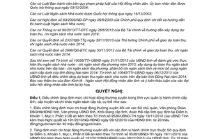 Nghị quyết 97/2013/NQ-HĐND giao dự toán thu chi phân bổ chi ngân sách Đồng Nai 2014