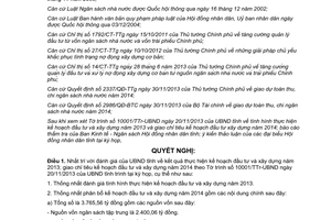 Nghị quyết 98/2013/NQ-HĐND giao chỉ tiêu kế hoạch đầu tư xây dựng năm 2014 Đồng Nai