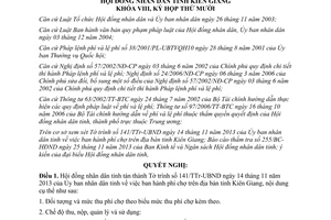 Nghị quyết số 37/2013/NQ-HĐND năm 2013 phí chợ Kiên Giang