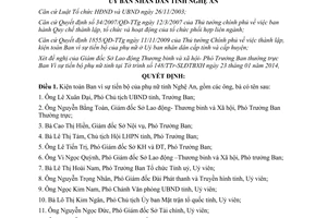 Quyết định 457/QĐ-UBND 2014 kiện toàn Ban vì sự tiến bộ của phụ nữ Nghệ An