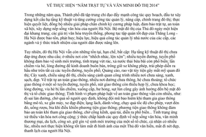 Chỉ thị 01/CT-UBND năm 2014 thực hiện năm trật tự văn minh đô thị 2014 Hà Nội