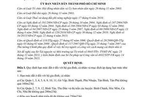 Quyết định 70/QĐ-UBND 2014 quy định hạn mức đất ở Hồ Chí Minh