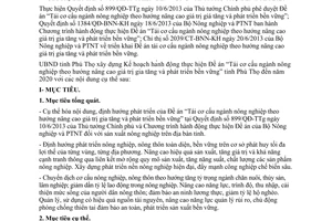 Kế hoạch 92/KH-UBND thực hiện Đề án Tái cơ cấu ngành nông nghiệp nâng cao bền vững Phú Thọ 2014