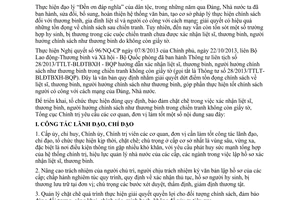 Công văn 33/CT-CS 2014 hướng dẫn xác nhận liệt sĩ thương binh không còn giấy tờ