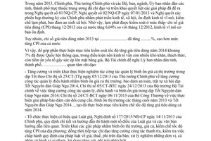 Công văn 308/BTC-QLG biện pháp kiểm soát lạm phát năm 2014 Bộ Tài chính