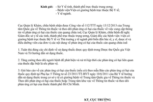 Công văn 13/KCB-NV năm 2014 phản ứng có hại thuốc cản quang chứa iod