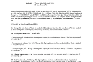 Công văn 290/SCT-KTATMT chấn chỉnh hoạt động kinh doanh khí dầu mỏ hóa lỏng Hồ Chí Minh