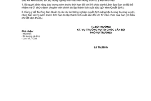 Công văn 113/BNN-TCCB năm 2014 nâng bậc lương đợt 2/2013