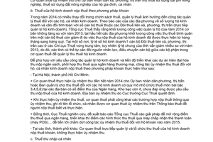 Công văn 123/TCT-CC năm 2014 hướng dẫn công tác uỷ nhiệm thu thuế