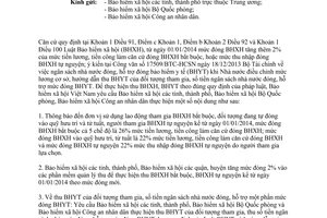 Công văn 126/BHXH-BT năm 2014 mức đóng bảo hiểm xã hội y tế
